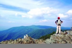 de hoogste top in het park Hawksbill Mountain | Shenandoah National Park